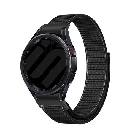 Strap-it Strap-it Samsung Galaxy Watch FE 'One push' Nylon Strap (Black) Strap-it Strap-it Samsung Galaxy Watch FE 'One push' Nylon Strap (Black)