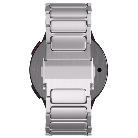 Strap-it Strap-it Samsung Galaxy Watch FE 'One push' Titanium Strap (Silver) Strap-it Strap-it Samsung Galaxy Watch FE 'One push' Titanium Strap (Silver)