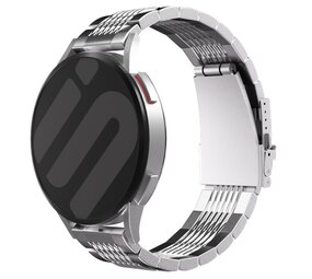 Strap-it Samsung Galaxy Watch FE Luxury Steel Link Strap (Silver) Strap-it Samsung Galaxy Watch FE Luxury Steel Link Strap (Silver)