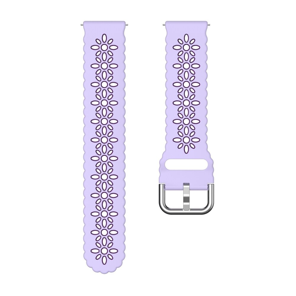 Strap-it Strap-it Amazfit GTS 3 Silicone Strap Patterned (Lilac/Purple)