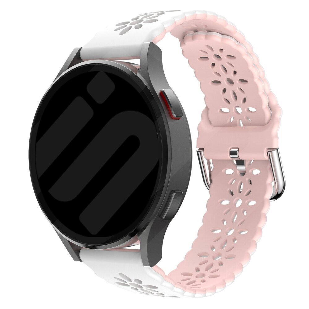 Strap-it Strap-it Polar Ignite 3 Silicone Strap Patterned (White/Pink)