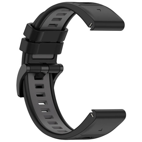 Strap-it Strap-it Garmin Fenix 5/6 Sport Strap with Buckle (Black/Grey) Strap-it Strap-it Garmin Fenix 5/6 Sport Strap with Buckle (Black/Grey)