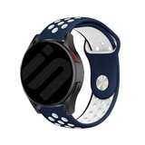 Strap-it Samsung Galaxy Watch 7 - 40mm Sport Strap (Blue/White) Strap-it Samsung Galaxy Watch 7 - 40mm Sport Strap (Blue/White)