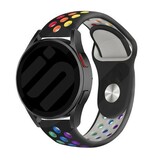 Strap-it Samsung Galaxy Watch 7 - 40mm Sport Strap (Black/Colourful) Strap-it Samsung Galaxy Watch 7 - 40mm Sport Strap (Black/Colourful)