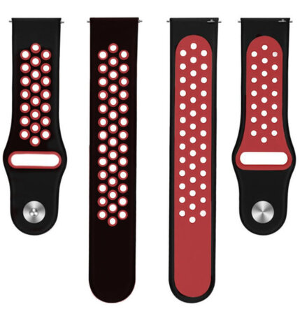 Strap-it Strap-it Samsung Galaxy Watch 7 - 40mm Sport Strap (Black/Red) Strap-it Strap-it Samsung Galaxy Watch 7 - 40mm Sport Strap (Black/Red)
