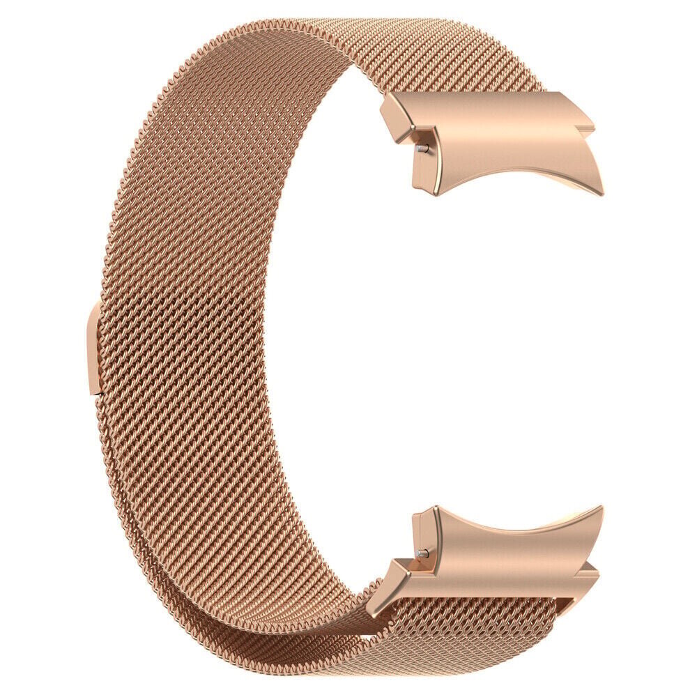 Strap-it Strap-it Samsung Galaxy Watch 7 - 40mm 'One Push' Milanese Strap (Rose Gold) Strap-it Strap-it Samsung Galaxy Watch 7 - 40mm 'One Push' Milanese Strap (Rose Gold)