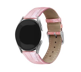 Strap-it Samsung Galaxy Watch 7 - 44mm Leather Crocodile Grain Strap (Pink) Strap-it Samsung Galaxy Watch 7 - 44mm Leather Crocodile Grain Strap (Pink)