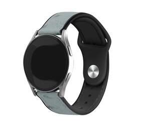 Strap-it Samsung Galaxy Watch 7 - 44mm Leather Hybrid Strap (Gray) Strap-it Samsung Galaxy Watch 7 - 44mm Leather Hybrid Strap (Gray)