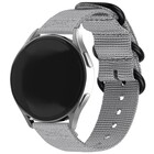 Strap-it Strap-it Samsung Galaxy Watch 7 - 44mm Nylon Strap with Buckle (Gray)