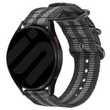 Strap-it Samsung Galaxy Watch 7 - 44mm Nylon Strap with Buckle (Black/Gray) Strap-it Samsung Galaxy Watch 7 - 44mm Nylon Strap with Buckle (Black/Gray)
