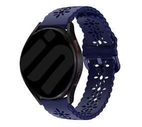 Strap-it Samsung Galaxy Watch 7 - 44mm Patterned Silicone Strap (Dark Blue) Strap-it Samsung Galaxy Watch 7 - 44mm Patterned Silicone Strap (Dark Blue)