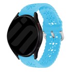 Strap-it Strap-it Samsung Galaxy Watch 7 - 44mm Patterned Silicone Strap (Light Blue)