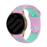 Strap-it Samsung Galaxy Watch 7 - 44mm Sport Strap (Pink/Aqua) Strap-it Samsung Galaxy Watch 7 - 44mm Sport Strap (Pink/Aqua)