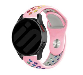 Strap-it Samsung Galaxy Watch 7 - 44mm Sport Strap (Pink/Colourful) Strap-it Samsung Galaxy Watch 7 - 44mm Sport Strap (Pink/Colourful)