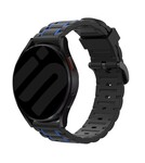 Strap-it Strap-it Samsung Galaxy Watch 7 - 44mm Sport Strap with Buckle (Black/Blue)
