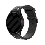 Strap-it Samsung Galaxy Watch 7 - 44mm Sport Strap with Buckle (Black/White) Strap-it Samsung Galaxy Watch 7 - 44mm Sport Strap with Buckle (Black/White)