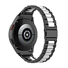 Strap-it Strap-it Samsung Galaxy Watch 7 - 44mm Steel Strap Perfect Fit (Black/Silver) Strap-it Strap-it Samsung Galaxy Watch 7 - 44mm Steel Strap Perfect Fit (Black/Silver)