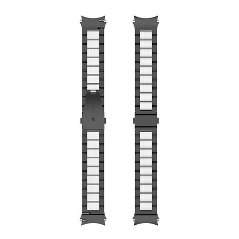 Strap-it Strap-it Samsung Galaxy Watch 7 - 44mm Steel Strap Perfect Fit (Black/Silver) Strap-it Strap-it Samsung Galaxy Watch 7 - 44mm Steel Strap Perfect Fit (Black/Silver)