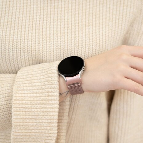 Strap-it Strap-it Samsung Galaxy Watch 7 - 44mm 'One Push' Milanese Strap (Pink) Strap-it Strap-it Samsung Galaxy Watch 7 - 44mm 'One Push' Milanese Strap (Pink)