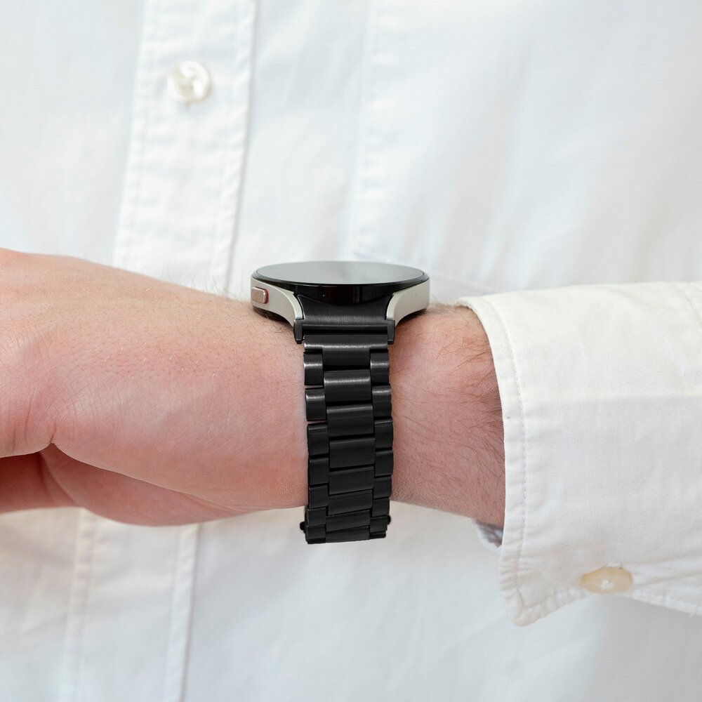 Strap-it Strap-it Samsung Galaxy Watch 7 - 44mm 'One Push' Steel Strap (Black) Strap-it Strap-it Samsung Galaxy Watch 7 - 44mm 'One Push' Steel Strap (Black)