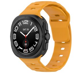 Strap-it Samsung Galaxy Watch Ultra Outdoor Silicone Strap (Orange-Yellow) Strap-it Samsung Galaxy Watch Ultra Outdoor Silicone Strap (Orange-Yellow)