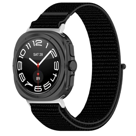 Strap-it Strap-it Samsung Galaxy Watch Ultra Nylon Strap (Black) Strap-it Strap-it Samsung Galaxy Watch Ultra Nylon Strap (Black)