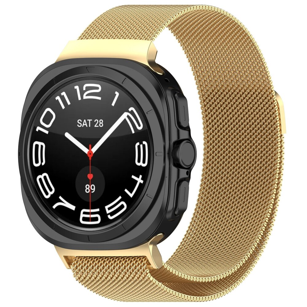 Strap-it Strap-it Samsung Galaxy Watch Ultra Milanese Strap (Gold) Strap-it Strap-it Samsung Galaxy Watch Ultra Milanese Strap (Gold)