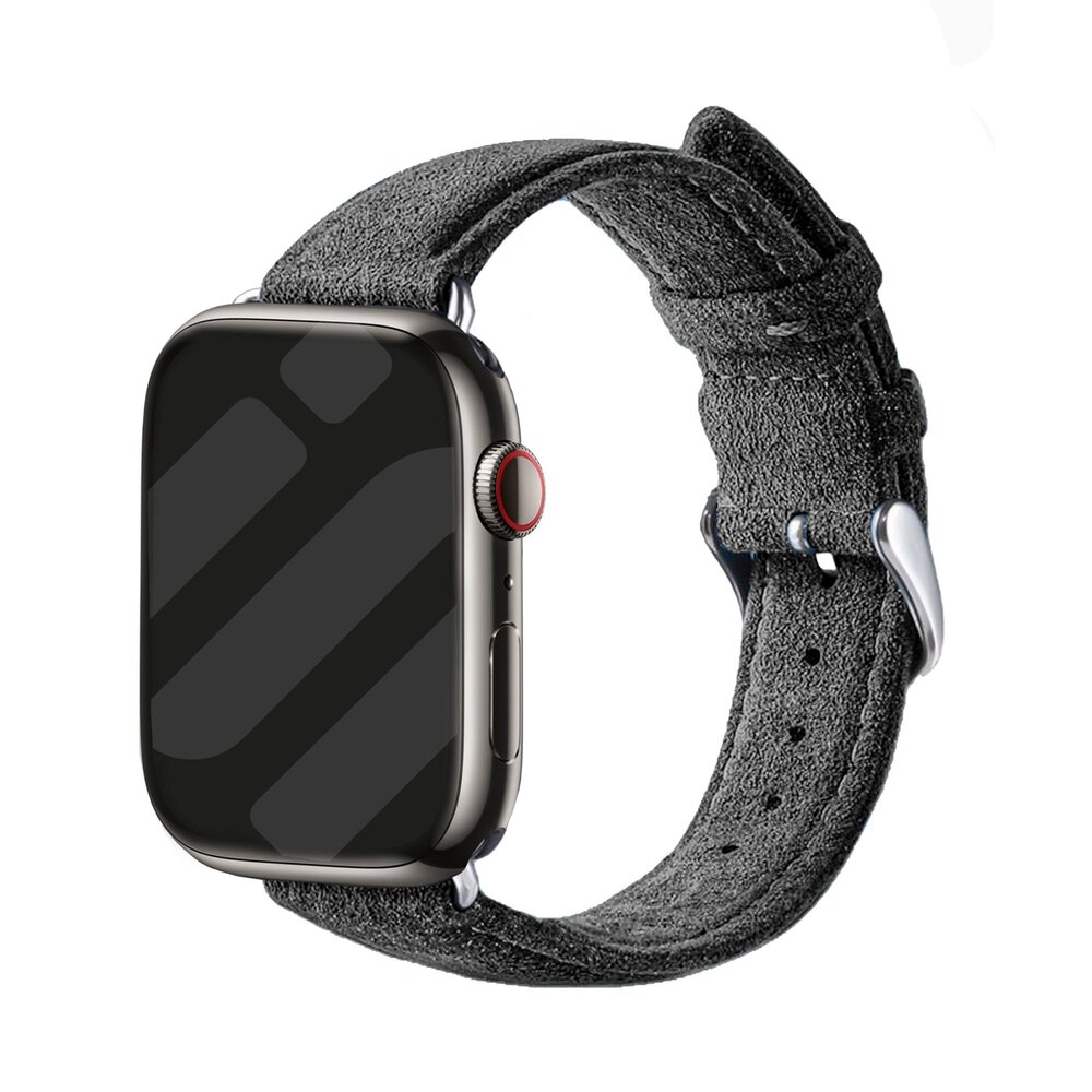 Strap-it Strap-it Apple Watch Buckled Alcantara Strap (Black) Strap-it Strap-it Apple Watch Buckled Alcantara Strap (Black)