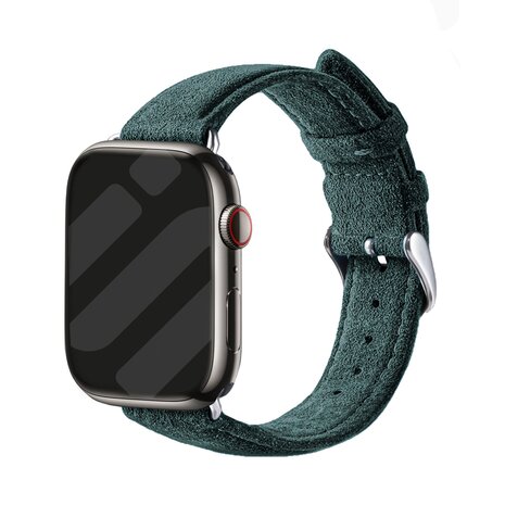 Strap-it Strap-it Apple Watch Buckled Alcantara Strap (Dark Green) Strap-it Strap-it Apple Watch Buckled Alcantara Strap (Dark Green)
