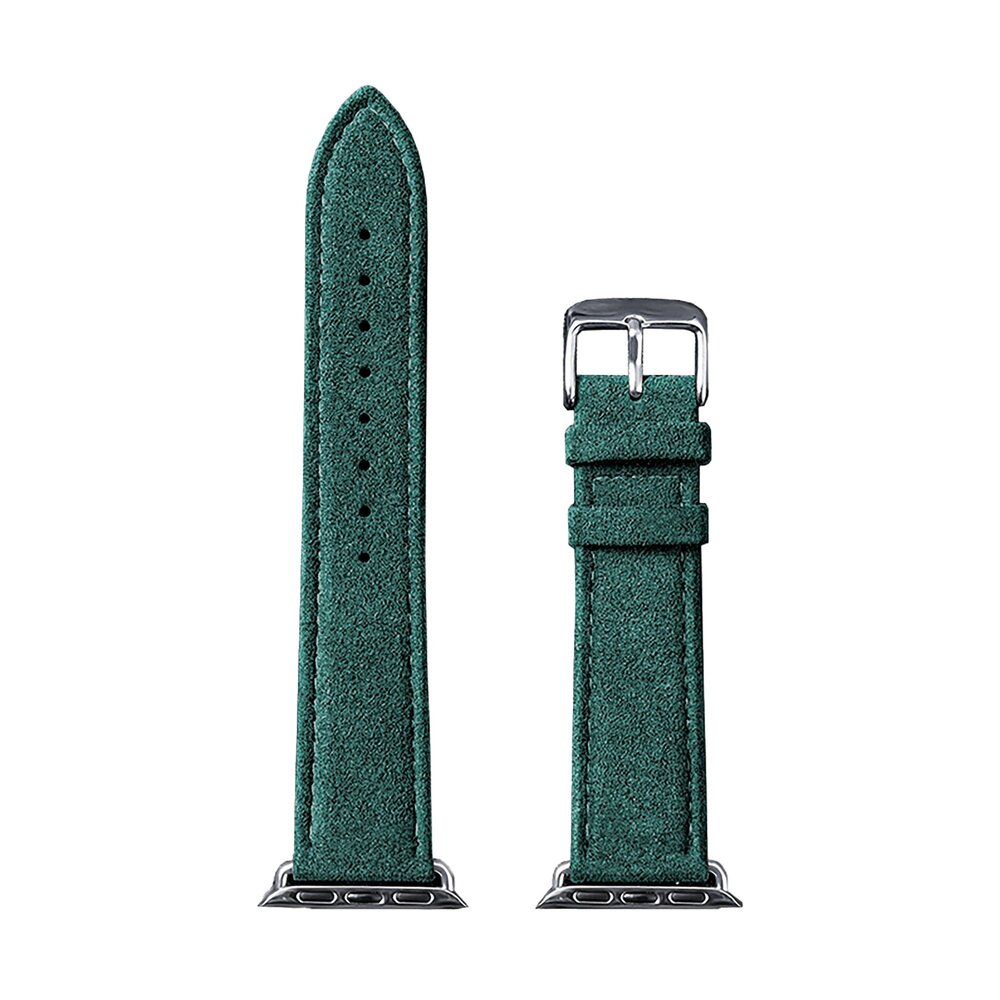 Strap-it Strap-it Apple Watch Buckled Alcantara Strap (Dark Green) Strap-it Strap-it Apple Watch Buckled Alcantara Strap (Dark Green)