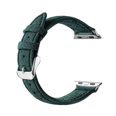 Strap-it Strap-it Apple Watch Buckled Alcantara Strap (Dark Green) Strap-it Strap-it Apple Watch Buckled Alcantara Strap (Dark Green)