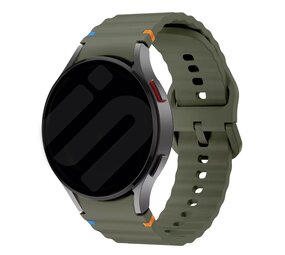 Strap-it Samsung Galaxy Watch 6 - 44mm Wave Strap (Army Green) Strap-it Samsung Galaxy Watch 6 - 44mm Wave Strap (Army Green)