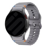 Strap-it Samsung Galaxy Watch 6 Classic 43mm Wave Strap (Dark Gray)