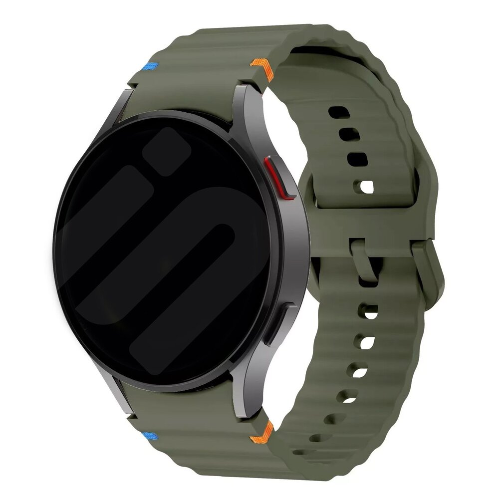 Strap-it Strap-it Samsung Galaxy Watch 6 Classic 47mm Wave Strap (Army Green) Strap-it Strap-it Samsung Galaxy Watch 6 Classic 47mm Wave Strap (Army Green)