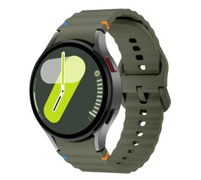 Strap-it Samsung Galaxy Watch 7 - 40mm Wave Strap (Army Green) Strap-it Samsung Galaxy Watch 7 - 40mm Wave Strap (Army Green)