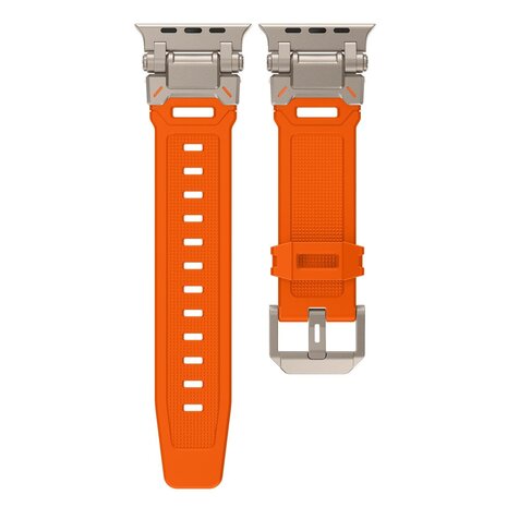 Strap-it Strap-it Apple Watch 'Explorer' TPU Strap (Orange with Titanium) Strap-it Strap-it Apple Watch 'Explorer' TPU Strap (Orange with Titanium)