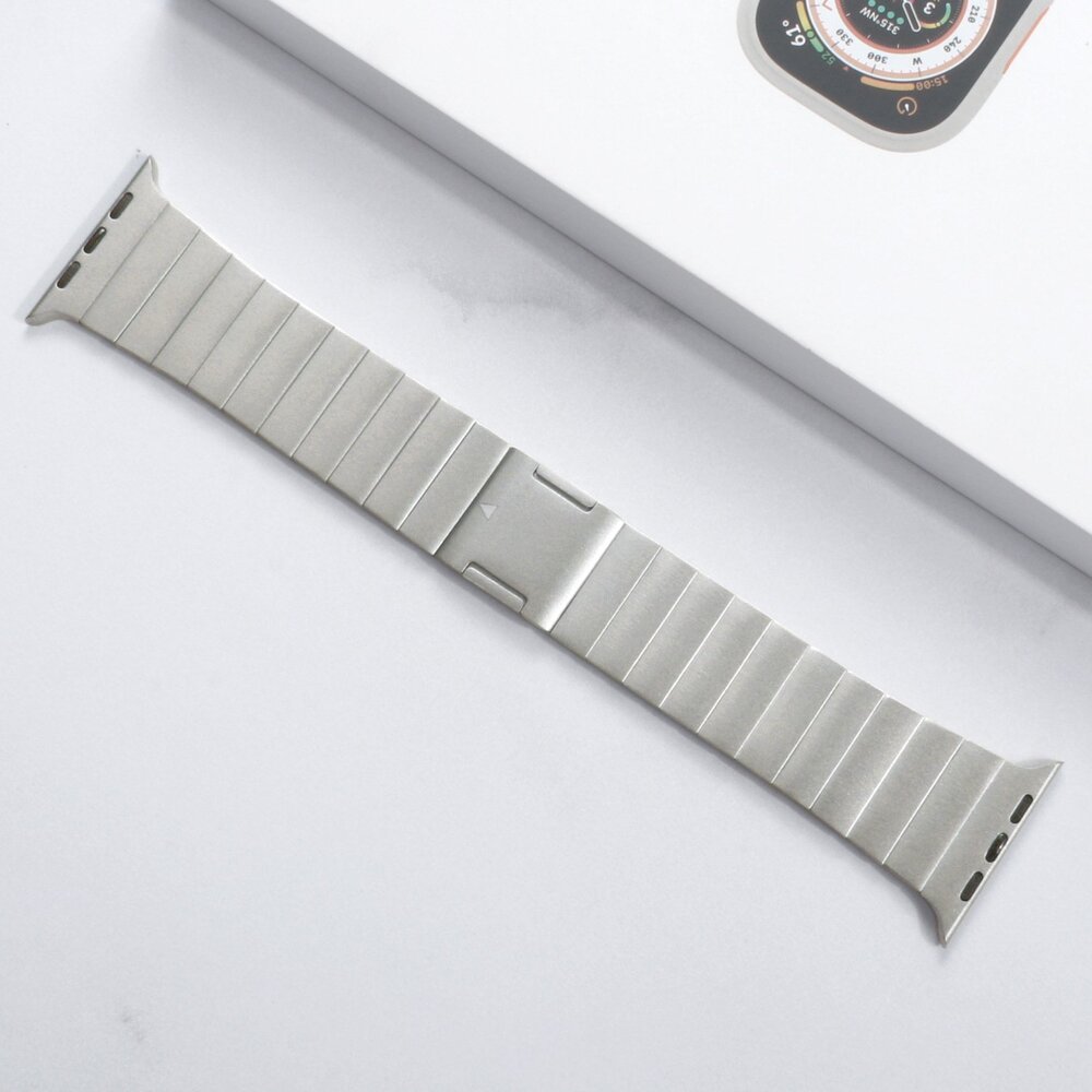 Strap-it Strap-it Apple Watch 'One Bead' Steel Strap (Titanium) Strap-it Strap-it Apple Watch 'One Bead' Steel Strap (Titanium)