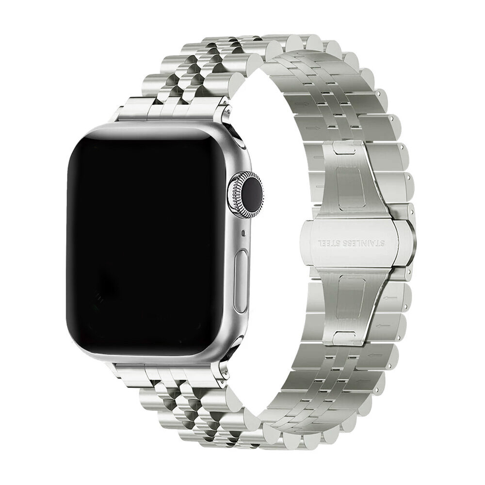 Strap-it Strap-it Apple Watch Steel Strap Jubilee (Titanium) Strap-it Strap-it Apple Watch Steel Strap Jubilee (Titanium)