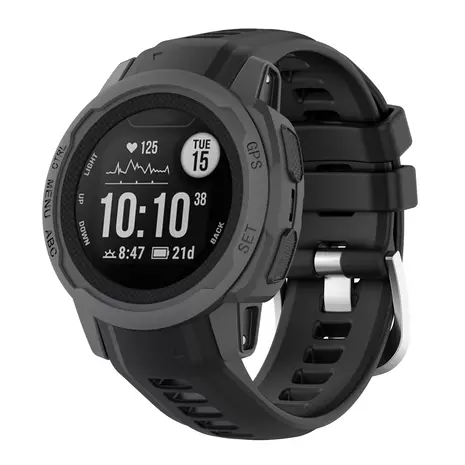 Strap-it Strap-it Garmin Instinct 2s Silicone Strap (Black)