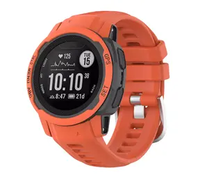 Strap-it Garmin Instinct 2s Silicone Strap (Red)