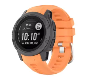 Strap-it Garmin Instinct 2s Silicone Strap (Orange)