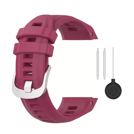 Strap-it Strap-it Garmin Instinct 2s Silicone Strap (Wine Red)