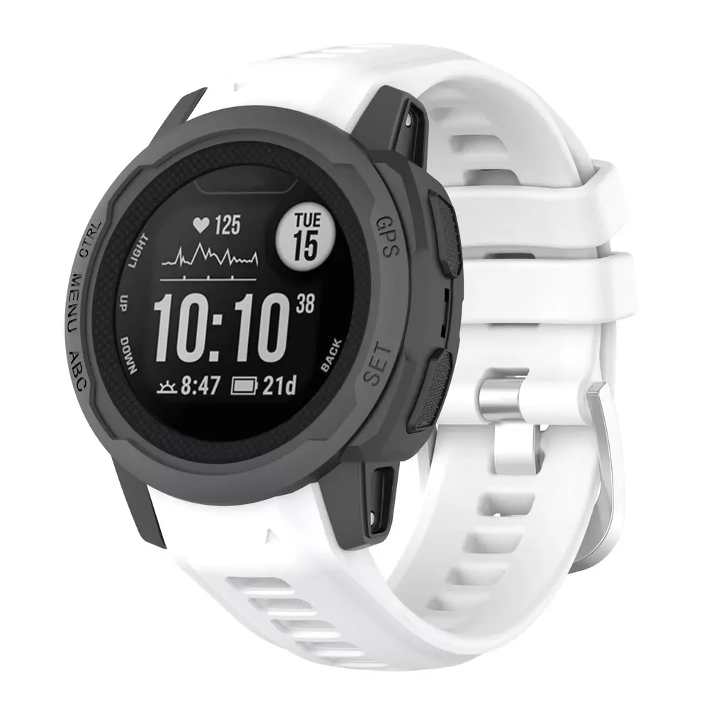 Strap-it Strap-it Garmin Instinct 2s Silicone Strap (White)