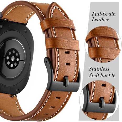Strap-it Strap-it Samsung Galaxy Watch Ultra Buckled Leather Strap (Brown) Strap-it Strap-it Samsung Galaxy Watch Ultra Buckled Leather Strap (Brown)