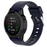 Strap-it Garmin Quatix 5 / 6 / 7 Glossy Silicone Strap (Dark Blue)