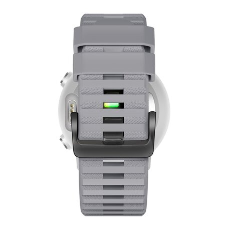 Bandz Bandz Garmin Quatix 5 / 6 / 7 Silicone Strap with Buckle (Gray)