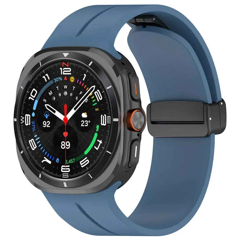 Strap-it Strap-it Samsung Galaxy Watch Ultra Sport Strap with D-buckle (Grayblue) Strap-it Strap-it Samsung Galaxy Watch Ultra Sport Strap with D-buckle (Grayblue)