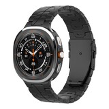 Strap-it Samsung Galaxy Watch Ultra 'Iron' Titanium Strap (Black) Strap-it Samsung Galaxy Watch Ultra 'Iron' Titanium Strap (Black)