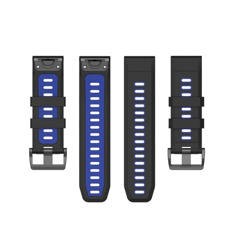 Strap-it Strap-it Garmin Quatix 3 / 6x / 7x Solar Buckled Sport Strap (Black/Blue) Strap-it Strap-it Garmin Quatix 3 / 6x / 7x Solar Buckled Sport Strap (Black/Blue)