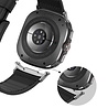 Bandz Bandz Samsung Galaxy Watch Ultra Leather Hybrid Strap with Buckle (Black) Bandz Bandz Samsung Galaxy Watch Ultra Leather Hybrid Strap with Buckle (Black)
